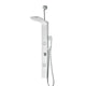 SP-AZ8103-R - ANZZI Aquarius Series 44 in. Full Body Shower Panel System with Heavy Rain Shower and Body Jets and Spray Wand in White