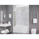 SD-AZ16-01BN - ANZZI 56-in. x 33-in. Accordion-Style Bathtub Shower Door in Brushed Nickel