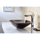 LS-AZ066 - ANZZI Cansa Series Deco-Glass Vessel Sink in Rich Timber