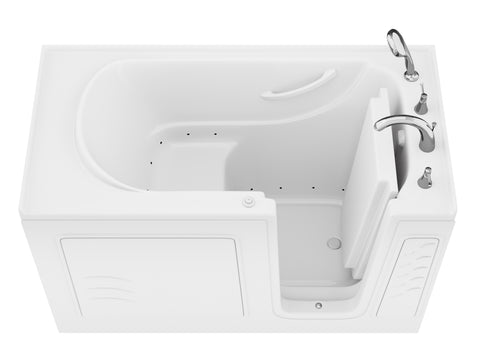 Value Series 30 in. x 60 in. Right Drain Quick Fill Walk-In Air Tub in White