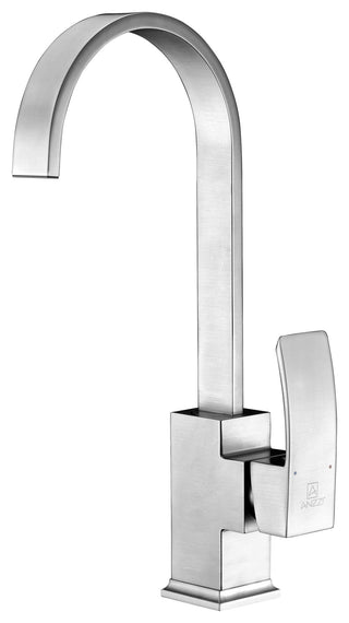 ANZZI Opus Elegant Kitchen Faucet, Single Gyroscopic Control, 360° Swivel Spout (11.1" H), 1.5 GPM, Rhino Alloy Solid Brass, cUPC Certified