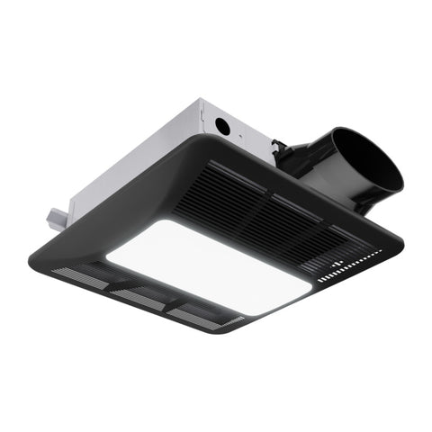 EF-AZ106MB - ANZZI Summers Series 100 CFM Ceiling Mount Bathroom Exhaust Fan with Brilliant LED Light, Humidity Sensor Activation