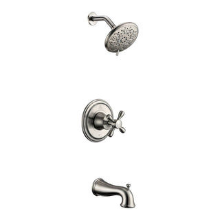 SH-AZ034 - ANZZI Mesto Series 1-Handle 2-Spray Tub and Shower Faucet in Brushed Nickel