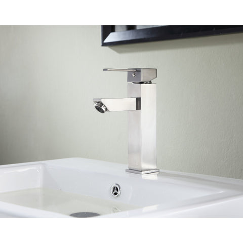 L-AZ112BN - ANZZI Pygmy Single Hole Single Handle Bathroom Faucet in Brushed Nickel