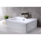 ANZZI Vitruvius Series Ceramic Vessel Sink in White