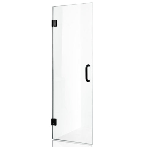 ANZZI Fellow Series 24 in. by 72 in. Frameless Hinged Shower Door with Handle