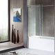 ANZZI 5 ft. Acrylic Rectangle Tub With 60 in. x 62 in. Frameless Sliding Tub Door