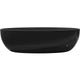 ANZZI Opal 67 in. One Piece Stone Freestanding Bathtub in Translucent Midnight Black