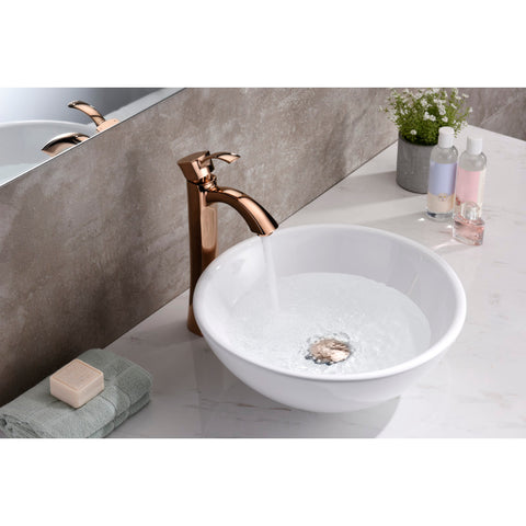 LS-AZ118 - ANZZI Deux Series Ceramic Vessel Sink in White