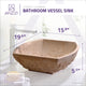 ANZZI Moon Vessel Sink in Classic Cream Marble