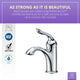 ANZZI Arc Series Single Hole Single-Handle Low-Arc Bathroom Faucet