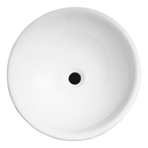 ANZZI Deux Series Ceramic Vessel Sink in White