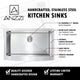 ANZZI Elysian Farmhouse 32 in. Single Bowl Kitchen Sink with Locke Faucet