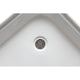 ANZZI 36 x 36 in. Neo-Round Double Threshold Shower Base in White