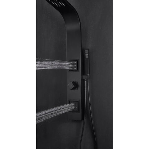 ANZZI Aura 2-Jetted Shower Panel with Heavy Rain Shower & Spray Wand