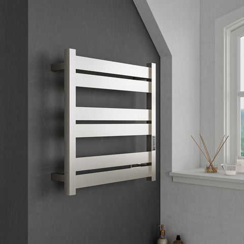 ANZZI Starling 6-Bar Stainless Steel Wall Mounted Electric Towel Warmer Rack