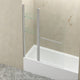 ANZZI Galleon 48 in. x 58 in. Frameless Tub Door with TSUNAMI GUARD