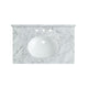 CS-CTRSS01WH - ANZZI Verona 36 in. Carrara White Counter Top with Single Basin