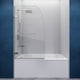 ANZZI Grand Series 31.5 in. by 56 in. Frameless Hinged Tub Door