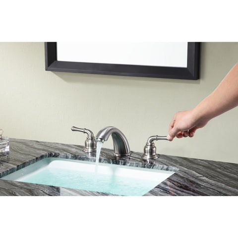 L-AZ186BN - ANZZI Princess 8 in. Widespread 2-Handle Bathroom Faucet in Brushed Nickel