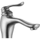 Anfore Single Hole Single Handle Bathroom Faucet in Brushed Nickel