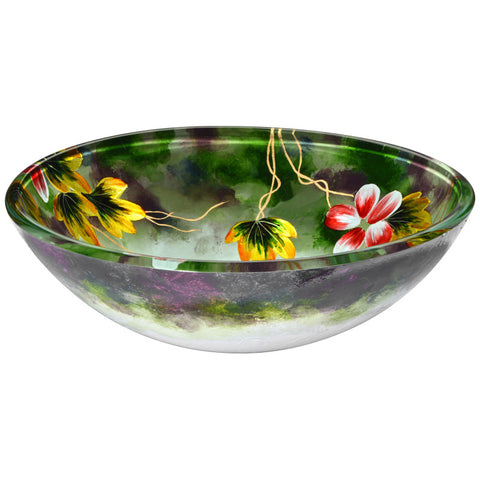 ANZZI Panye Series Vessel Sink in Hand Painted Mural