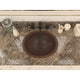 ANZZI Nepal 19 in. Drop-in Oval Bathroom Sink in Hammered Antique Copper