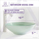 ANZZI Raider Series Deco-Glass Vessel Sink in Lustrous Light Green