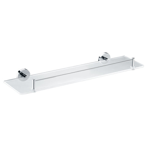 AC-AZ006 - ANZZI Caster Series 5.24 in. W Glass Shelf in Polished Chrome