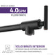 Braccia Series 24" Wall Mounted Pot Filler in Oil Rubbed Bronze
