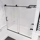 SD-AZ17-01MB-R - ANZZI 60 in. x 62 in. Frameless Sliding Tub Door in Matte Black