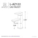 ANZZI Naiadi Single Hole Single Handle Bathroom Faucet