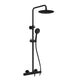 SH-AZ101MB - ANZZI Heavy Rainfall Stainless Steel Shower Bar with Hand Sprayer in Matte Black