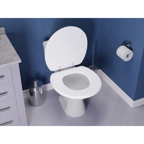 T1-AZ301WH - ANZZI XL COMFORT Round Closed Toilet Seat in White