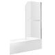 ANZZI 5 ft. Acrylic Rectangle Tub With 34 in. x 58 in. Frameless Tub Door