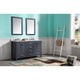 VT-MRCT0060-GY - ANZZI Chateau 60 in. W x 22 in. D Bathroom Bath Vanity Set in Gray with Carrara Marble Top with White Sink