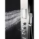 ANZZI Field 58 in. Full Body Shower Panel with Heavy Rain Shower and Spray Wand in Brushed Steel