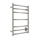 TW-AZ027BN - ANZZI Gown Series 7-Bar Wall Mounted Electric Plug-In Bathroom Towel Warmer Rack in Brushed Nickel Finish Stainless Steel