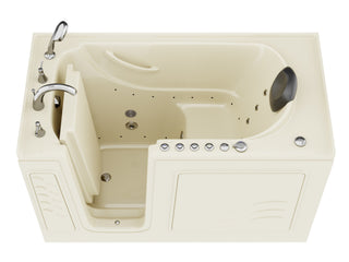 ANZZI Nimbus Series 30" x 59" Therapeutic Walk-In Tub with Microbubbles Hydrotherapy, Heated Backrest, Fast Drain, Chromatherapy, Aromatherapy, and Quick Fill Faucet