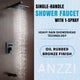 Mezzo Series 1-Handle 1-Spray Tub and Shower Faucet in Oil Rubbed Bronze