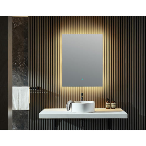 BA-LMDFXBT005WH - ANZZI Stellar 36 in. H x 28 in. W Frameless LED Bathroom Mirror