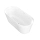 FT-AZ650-65 - ANZZI Bailey 65 in. Acrylic and Solid Surface Glossy Flatbottom Bathtub in White