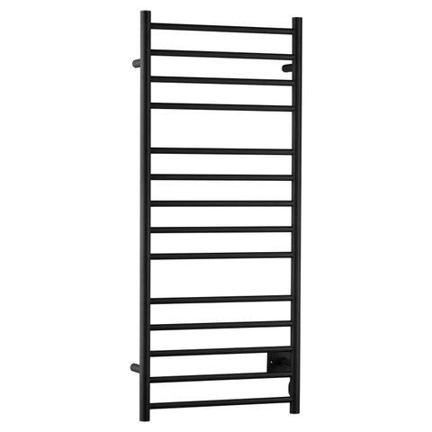 TW-WM105MB - ANZZI Elgon 14-Bar Carbon Steel Wall Mounted Electric Towel Warmer Rack in Matte Black