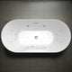 FT-AZ204 - ANZZI ANZZI Julia Series 67 in. Freestanding Acrylic Air and Whirlpool Bathtub with Touch Sensative Control and Chroma Lights