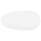 ANZZI Makot 5.6 ft. Man-Made Stone Center Drain Freestanding Bathtub in Matte White