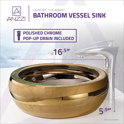 ANZZI Regalia Series Vessel Sink