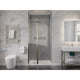 SD-AZ14-01BN - ANZZI Romance 72-in. x 33.5-in. Frameless Swinging Shower Door in Brushed Nickel