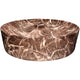 LS-AZ235 - ANZZI Marbled Series Ceramic Vessel Sink in Marbled Chocolate Finish