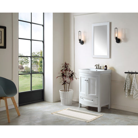 VT-MRCT2024-WH - ANZZI Montresor 24 in. W x 34 in. H Bathroom Vanity Set in Rich White