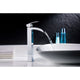 LSAZ043-097 - ANZZI Bravo Series Deco-Glass Vessel Sink in Lustrous Black with Key Faucet in Polished Chrome